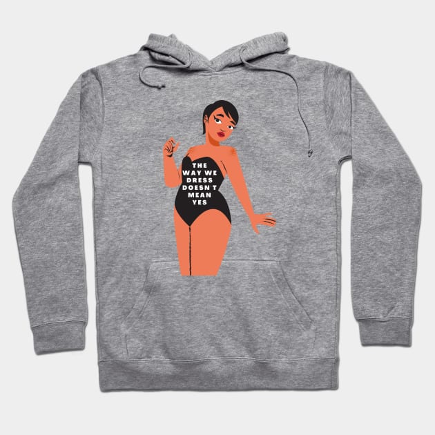 my body my choice womens feminist Hoodie by Feminist Vibes